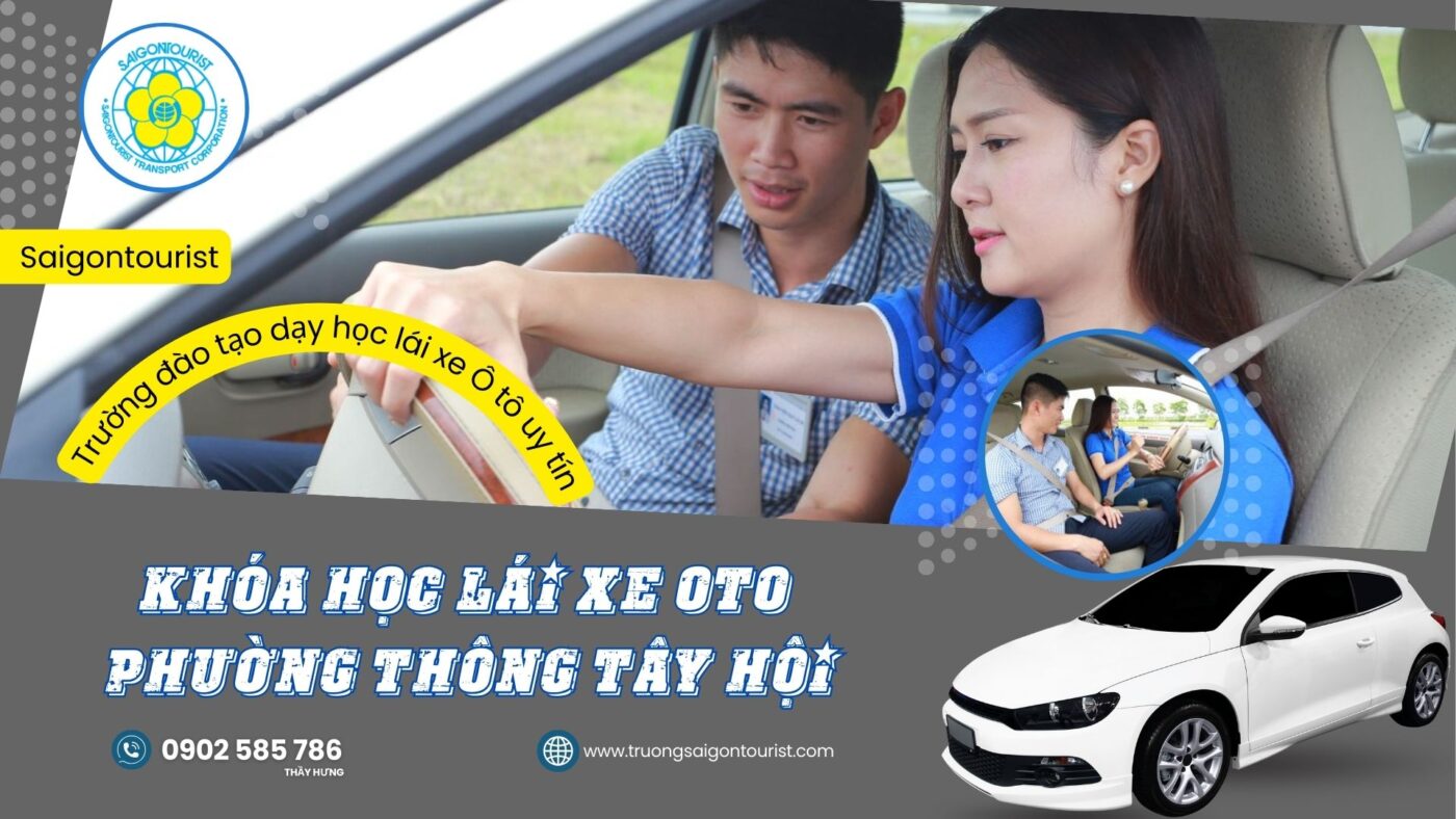 Khóa học lái xe ô tô phường Thông Tây Hội giúp bạn nắm vững kỹ năng lái xe thực tế, lịch học linh hoạt và phù hợp cho người bận rộn.