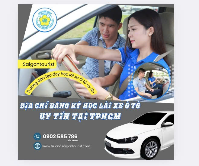 Học lái xe ô tô tại TPHCM uy tín – Lộ trình rõ ràng cho người mới 108 Khóa học lái xe ô tô tại tphcm giúp bạn nắm chắc kỹ năng thực hành, hiểu luật, tự tin thi bằng và lái xe an toàn trên mọi tuyến đường thành phố.