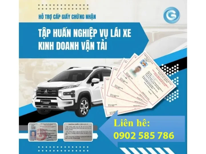 Giấy chứng nhận tập huấn nghiệp vụ lái xe kinh doanh vận tải 11 Thẻ tập huấn nghiệp vụ lái xe kinh doanh vận tải